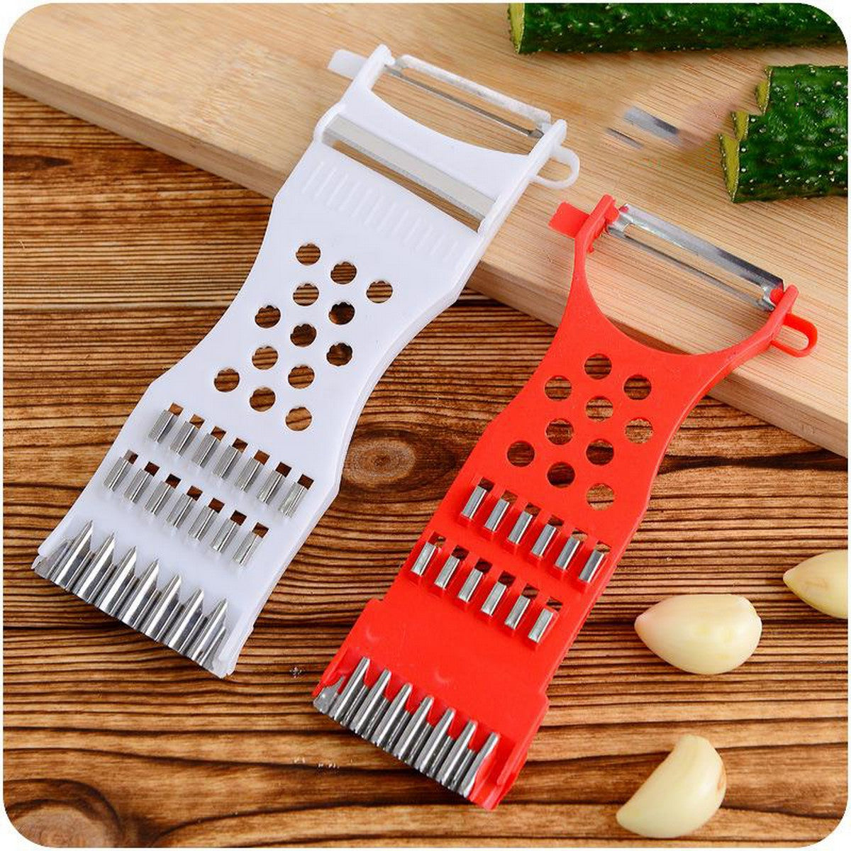 5 In 1 Multipurpose Vegetable Peeler and grater, Slicer Cutter Peeler, Peeler & Zester - Salad Cucumber Carrot Potato