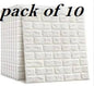 Self-Adhesive 3D Wall Brick Sheet / Wallpaper For Room / White Fomic Wall Stickers For Home Decoration 35*38cm Waterproof