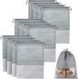 Travel Shoes Storage bag with clear window non-woven with PVC Bag