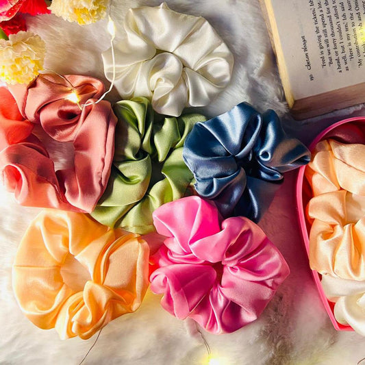 Scrunchies for girls hair High Quality Silk