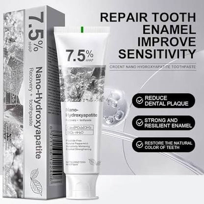 Nano Hydroxyapatite Toothpaste 7.5% nHAP – Teeth Repair, Whitening & Sensitivity Protection