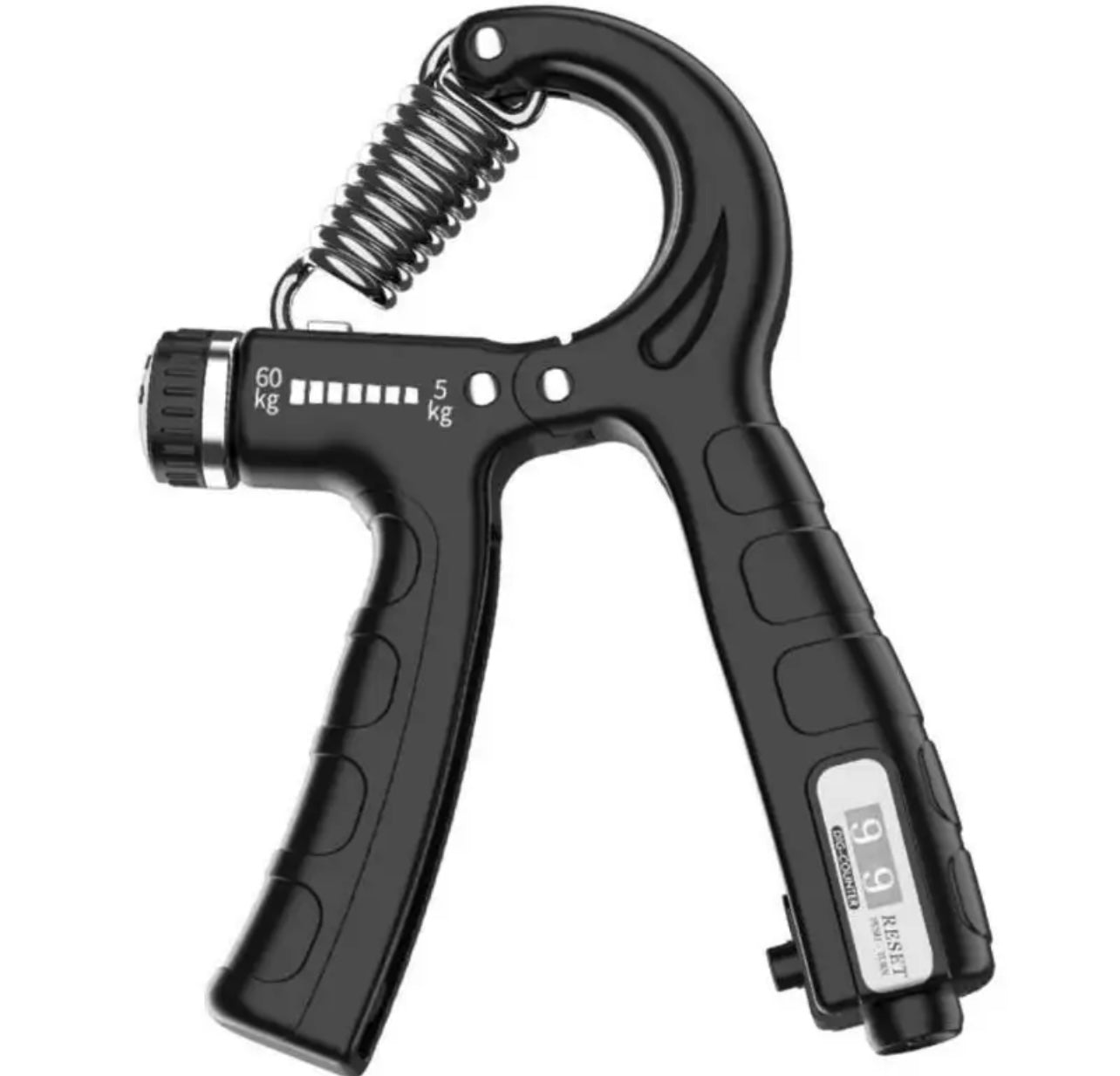 Automatic Counting Hand Gripper Adjustable Resistance Automatic Counting Non-Slip Hand Grip Strength Trainer Fingers Wrist Forearm Exerciser Workout Gear Home Gym Exercise Equipment Hand Gripper 5-60KG Automatic Non-Slip hand strengthen