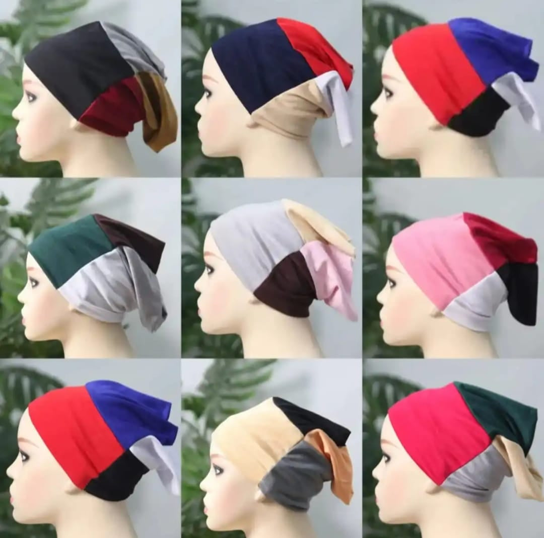 Pack of 1 ( 4 in 1 ) Plane Tube Hijab Cap – Hijab Cap for Girls and Women