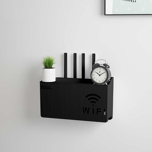Wall Mounted WiFi Router Holder Box &ndash; Hidden Cable Organizer &amp; Decorative Shelf for Home &amp; Office Short Description: