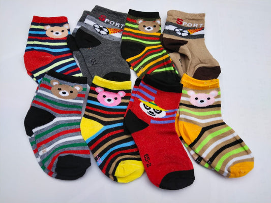 Pack of 12 Pairs - Multicolor socks for kids Baby Socks -