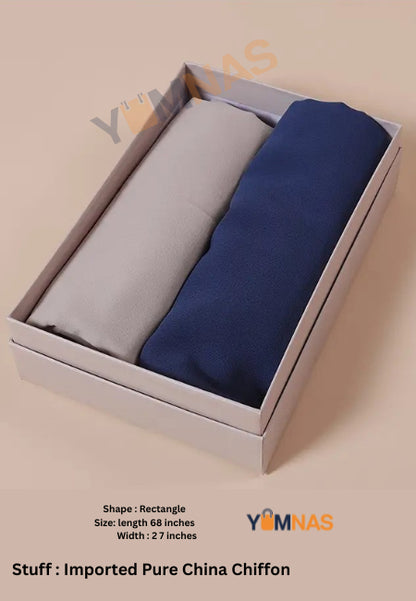 Hijab Set for Girls & Women – Premium Chiffon & Georgette Stoller Scarves | Lightweight, Breathable & Elegant Modest Fashion Hijabs for Daily & Party Wear