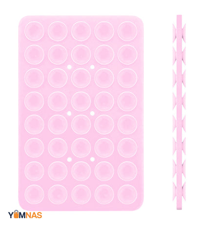 Double Side Silicone Suction Pad Phone Holder Self - Adhesive Rubber Suction Holder Silicon Square Phone Case Silicon Pad For Phone - Compatible With All Mobiles & Tablets