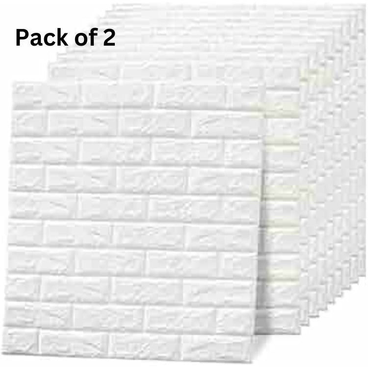 ENDOXI - 3D Brick Wallpaper - Brick Sheet Self Adhesive PE Foam 3D Wallpaper, 3D Wall Sticker for Home, Hotel, Bedroom, Cafe - Waterproof & Textured Design , Pack of Sample piece (35x38cm), 1, 2, 5, or 10 (70x77cm) 3D Wallpaper Sticker | Brick Sheets