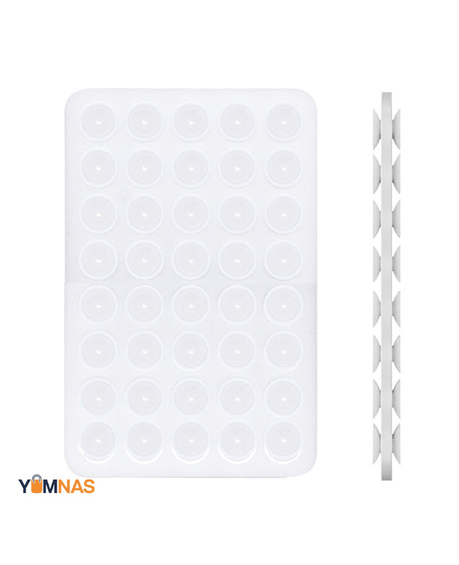 Double Side Silicone Suction Pad Phone Holder Self - Adhesive Rubber Suction Holder Silicon Square Phone Case Silicon Pad For Phone - Compatible With All Mobiles & Tablets