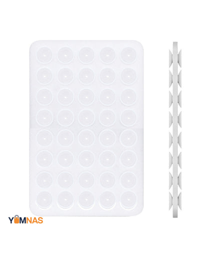 Double Side Silicone Suction Pad Phone Holder Self - Adhesive Rubber Suction Holder Silicon Square Phone Case Silicon Pad For Phone - Compatible With All Mobiles & Tablets