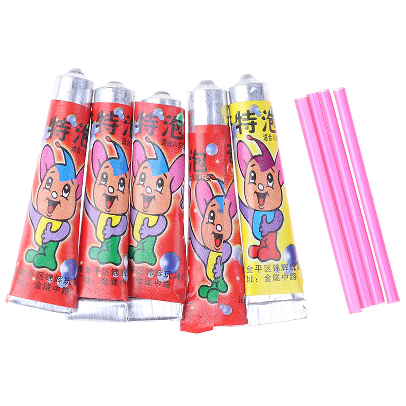 Pack Of 5 HOTTEST SALE 10Pcs Bubble Glue Kids Blowing Bubble Ball Toys for Children Space Balloon toy Creek