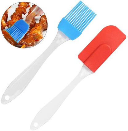 Pack of 2 - Silicone Spatula & BBQ Oil Brush