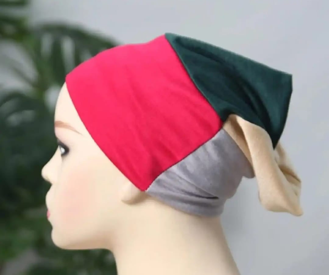 Pack of 1 ( 4 in 1 ) Plane Tube Hijab Cap – Hijab Cap for Girls and Women