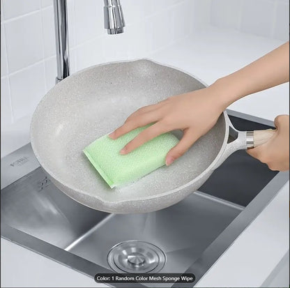 Colorful Non-Scratch Kitchen Sponges | Double-Sided & Reusable