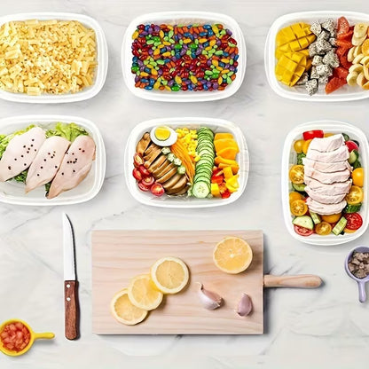 10pcs Stackable Reusable Lunch Boxes