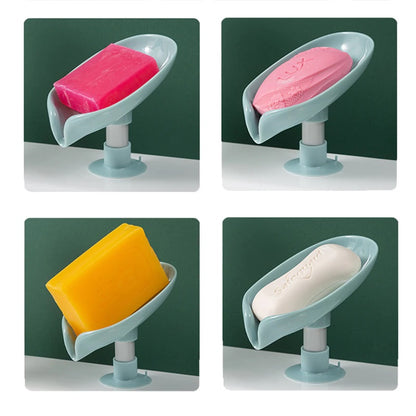 Newstyle Leaf Shape Soap Box Drain Soap Holder