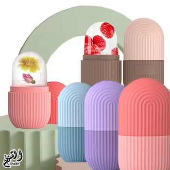 Silicone Ice Cube Roller Massager for Face - Ice Cube Roller Massager for Face - Eyes and Neck Naturally Conditioning and Skin Care - Reusable Massage Silicone Ice Mold