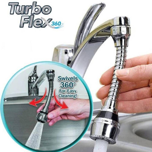 Turbo Flex 360 Flexible Faucet Sprayer Tap Mover Instant Hands Free Swivel Spray Hose Spray| Sink Basin Faucet