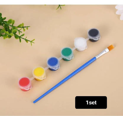 Kids Acrylic Paint Set with Brushes – Non-Toxic Art & Craft Painting Kit for Children
