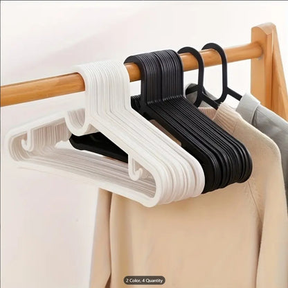 Pack of 12 Plastic Clothes Hangers Set - Colorful, Non Breakable , Non-Slip Hangers for Wardrobe, Closet & Cupboard Organization(random colour & design )