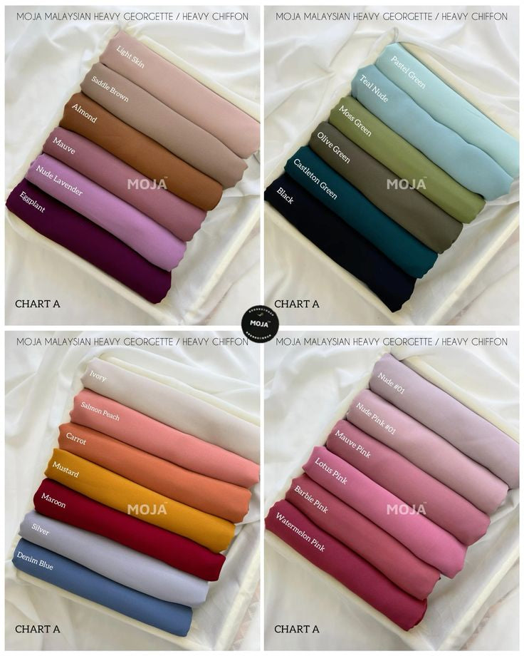 Hijab Set for Girls & Women – Premium Chiffon & Georgette Stoller Scarves | Lightweight, Breathable & Elegant Modest Fashion Hijabs for Daily & Party Wear