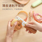 2-in-1 Peeler Knife for Slicing Cutting Peeling Fruits Vegetables Apple Cutter Scrapper Serrated Stainless Steel Blades Multipurpose Kitchen Household Travel Tool