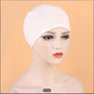 White Cap Luxury Chiffon Hijab for Women & Girls