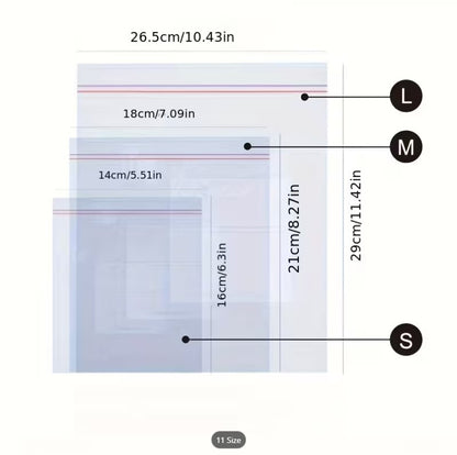 Duty Reusable Plastic Food Storage Bags Suitable for Freezer,