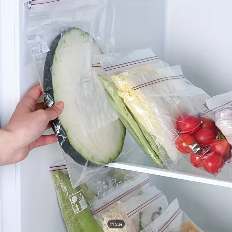 Duty Reusable Plastic Food Storage Bags Suitable for Freezer,