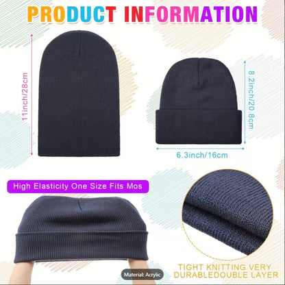6pcs Bulk Knitted Winter Hats