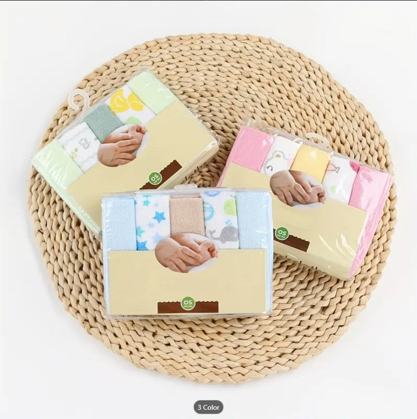 pack of 5 towels Baby Soft Face Mini Towels