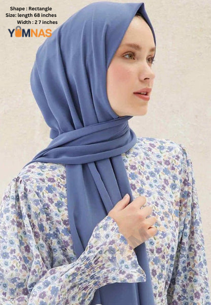 Hijab Set for Girls & Women – Premium Chiffon & Georgette Stoller Scarves | Lightweight, Breathable & Elegant Modest Fashion Hijabs for Daily & Party Wear