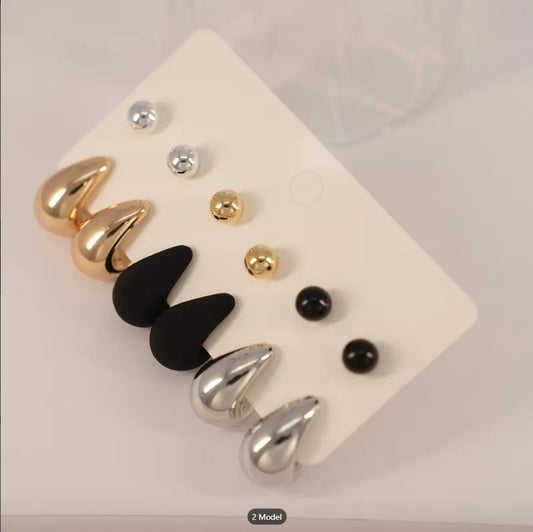 Stud Earrings Ingemark Vintage Gold And Silver Colour