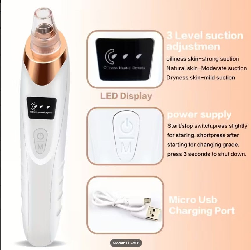 Derma Suction Facial SPA Blackhead Remover Machine – 4 in 1 Pore Cleaner & Acne Removal Suction Tool No Ratings