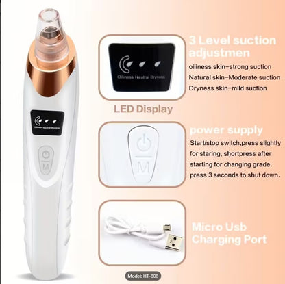 Derma Suction Facial SPA Blackhead Remover Machine – 4 in 1 Pore Cleaner & Acne Removal Suction Tool No Ratings