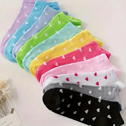 Short Cotton Ankle Socks – Soft & Breathable No-Show Low Cut Socks for Women & Girls (Colorful Random Pack)