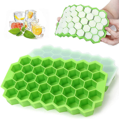 Silicon Ice Cube Tray – Flexible, Non-Stick, and Durable Ice Tray for Easy Ice Cube Removal, Ideal for Freezing Water, Juice, and More, BPA-Free and Dishwasher Safe