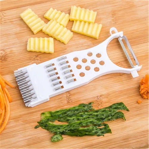 5 In 1 Multipurpose Vegetable Peeler and grater, Slicer Cutter Peeler, Peeler & Zester - Salad Cucumber Carrot Potato
