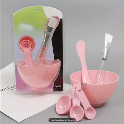 Professional DIY Facial Mask Mixing Bowl Set | Beauty Tool Kit with Spoon, Brush, Scraper & Spray Bottle | Lightweight & Flexible Skincare Spa Set for Home & Salon