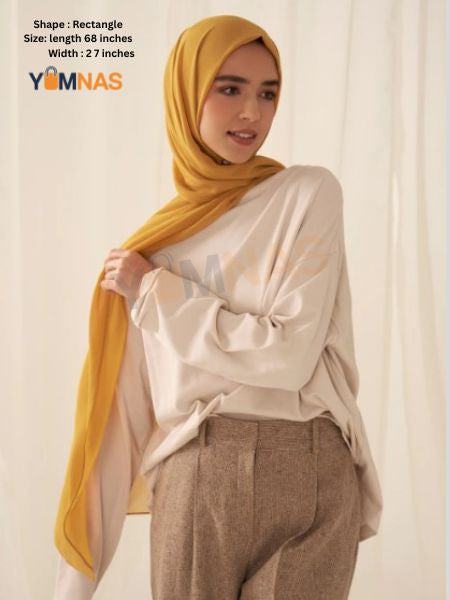 Hijab Set for Girls & Women – Premium Chiffon & Georgette Stoller Scarves | Lightweight, Breathable & Elegant Modest Fashion Hijabs for Daily & Party Wear