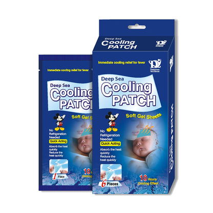 Fever Cooling Gel Patch – Instant Headache & Migraine Relief | Long-Lasting Cooling Patch for Kids & Adults – No Refrigeration Needed