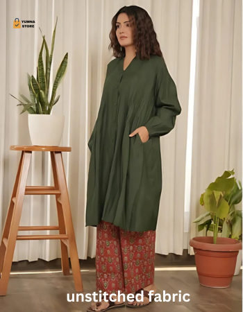 2 Pc Unstitched Fabric Lawn cotton for Women & Girls