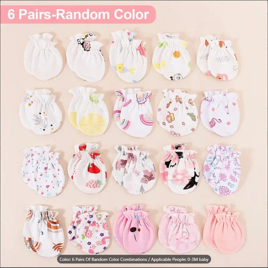 Pairs Soft Baby Cotton Mittens