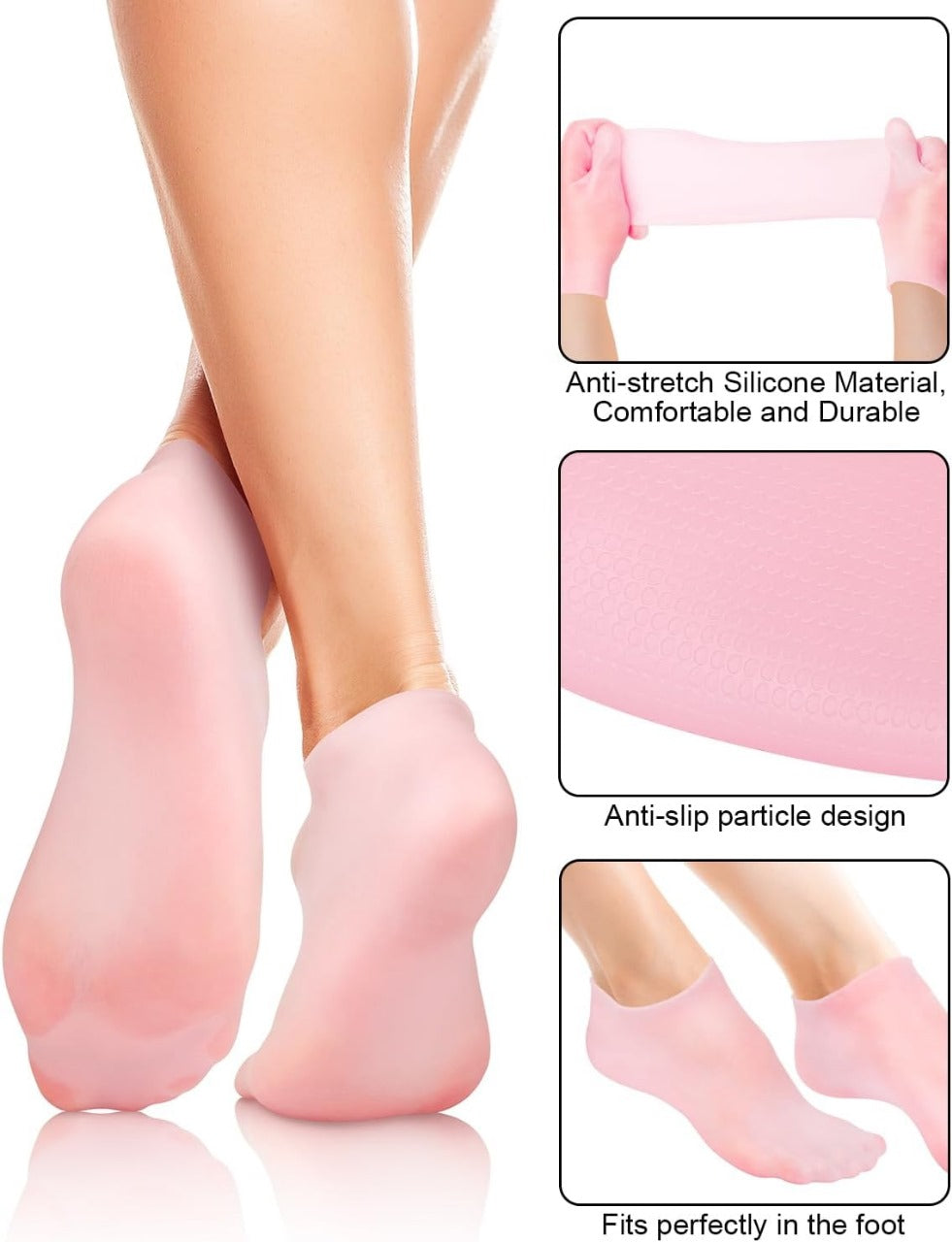 Silicone Elastic Moisturizing Foot Socks