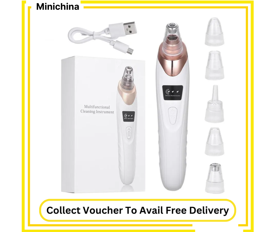 5-in-1 Blackhead Remover Vacuum – Electric Pore Cleaner & Acne Extractor for Deep Facial Cleansing
