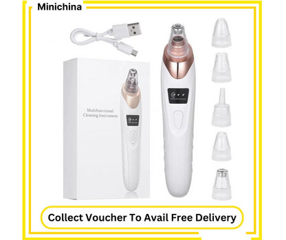 5-in-1 Blackhead Remover Vacuum – Electric Pore Cleaner & Acne Extractor for Deep Facial Cleansing