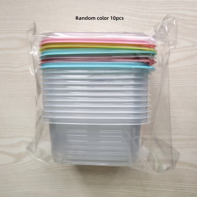 10pcs Stackable Reusable Lunch Boxes