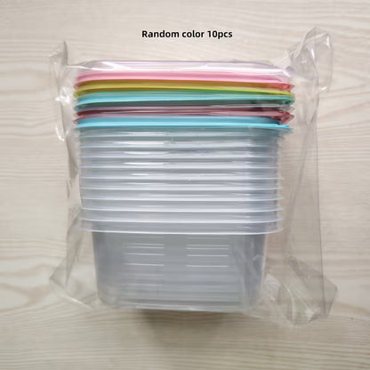 10pcs Stackable Reusable Lunch Boxes