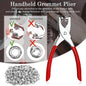 Premium Metal Snap Button Kit with Hand Pressure Pliers – Tich Button Machine Tool Set – 50pcs Durable Sewing Snaps for DIY Crafts, Clothes, Bags & Hats – Easy-to-Use Tich Button Pliers