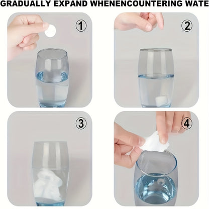 Pack of 10 – Magic Travel Cotton Compressed Towels | Expandable Facial Tissue Towels